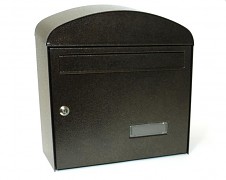 poštovní schránka na dopisy, noviny, lakovaná hnědá - Biedrax SD6322